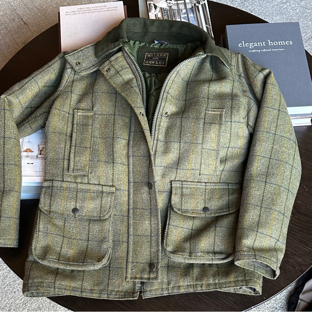 Tony Hawk Olive Plaid Women's Military Jacket